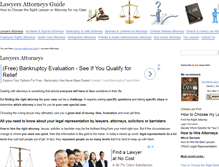 Tablet Screenshot of lawyers-attorneys-guide.com
